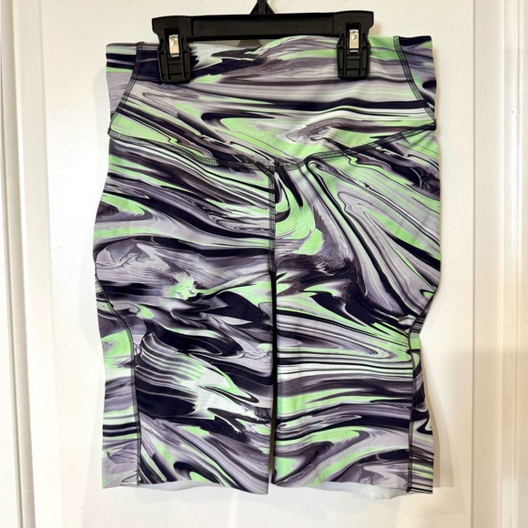 LULULEMON BASE PACE HIGH RISE RUNNING SHORT GREY GREEN SWIRL 6 - Picture 2 of 7